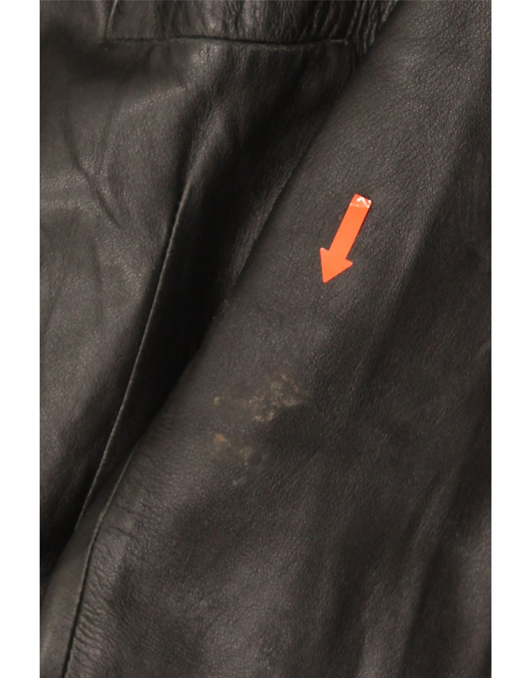 Vintage mujer cuero abrigo Reino Unido 18 XL cuero negro