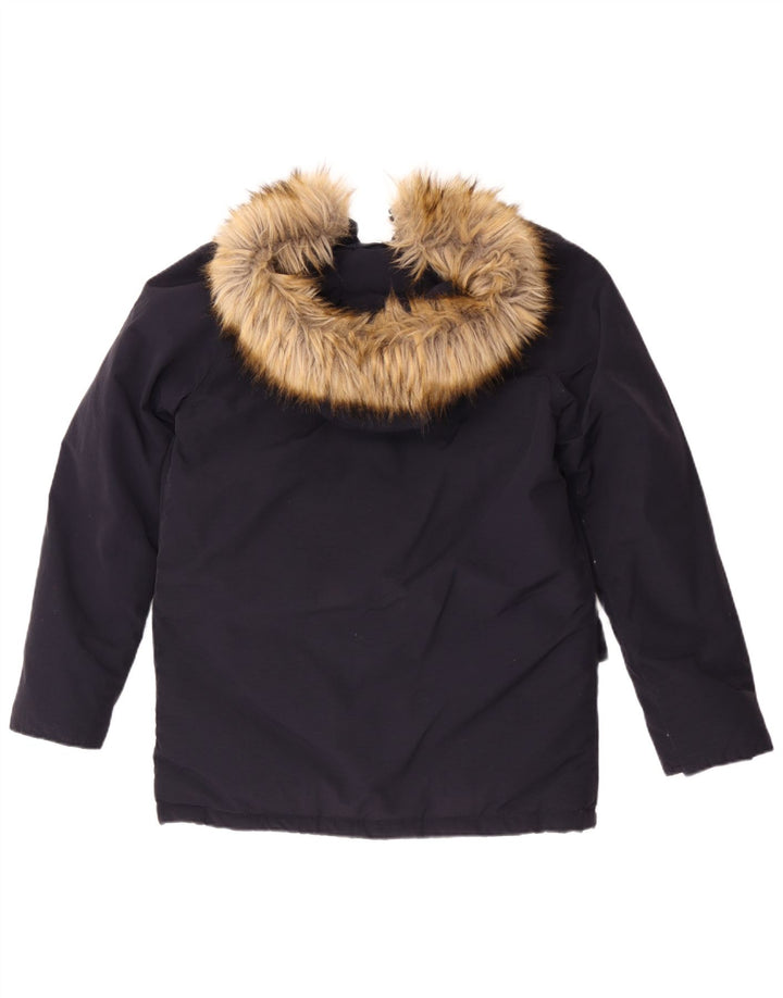 Refrigue Chaqueta acolchada con capucha para hombre UK 36 Small Azul marino Nylon