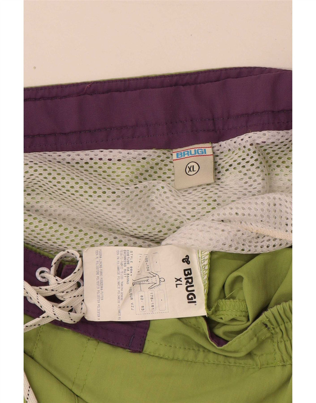 Brugi Bañador Hombre XL Verde Colorblock Poliamida