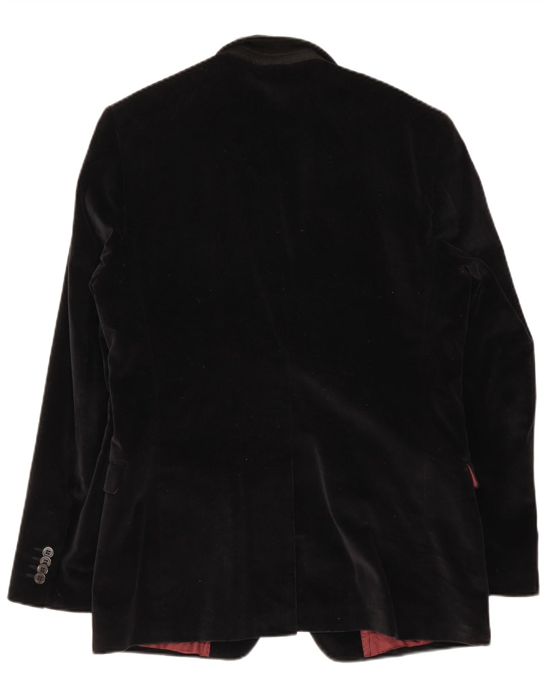 Conbipel Mens Studio 2 Botones Terciopelo Blazer Chaqueta IT 52 Grande Algodón Negro