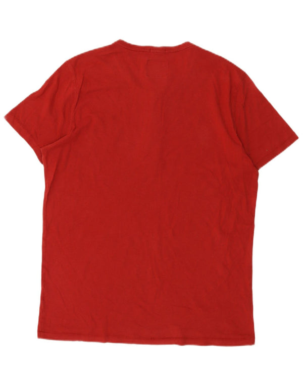 Abercrombie & Fitch Camiseta para hombre Top Small Red Cotton