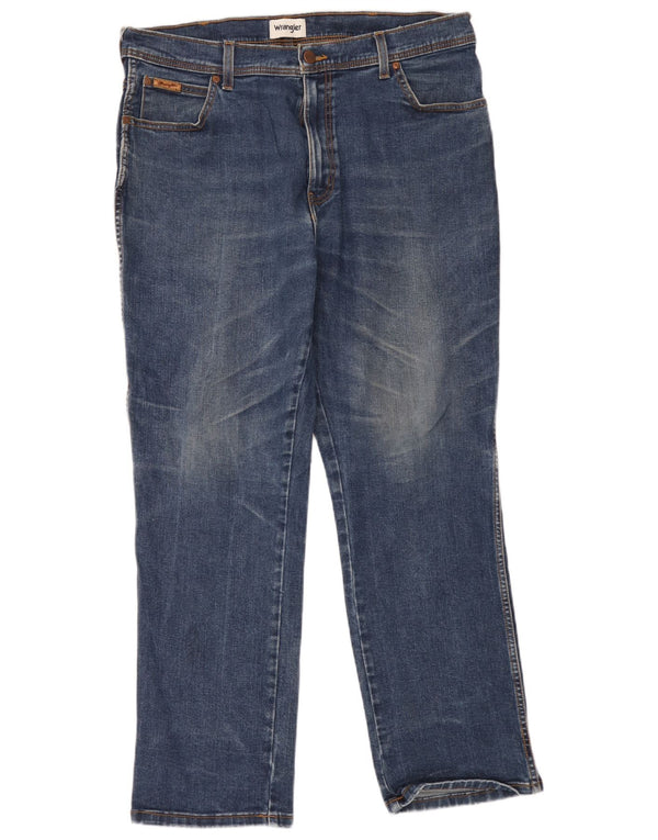 Wrangler Vaqueros Rectos Texas Para Hombre W38 L30 Algodón Azul