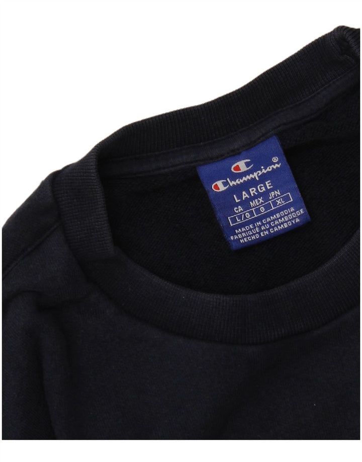 Champion Sudadera Jumper Para Hombre Grande Azul Marino