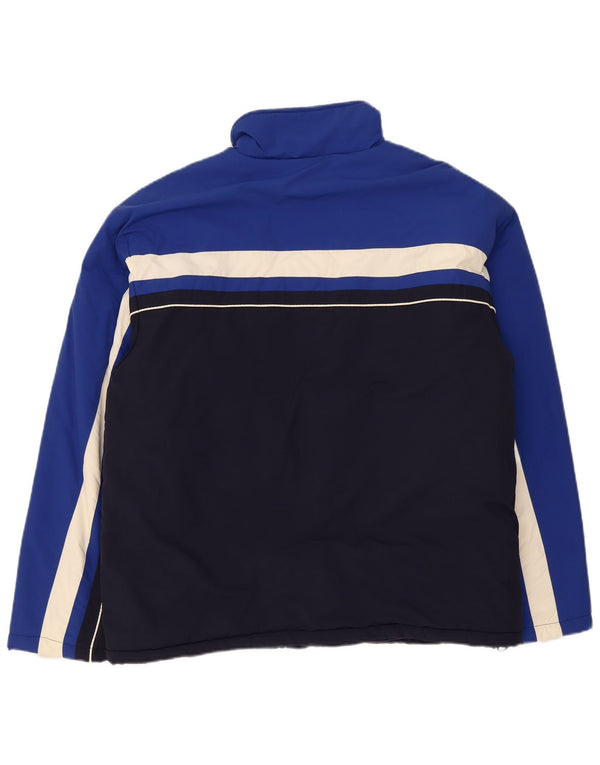 Fila Chaqueta cortavientos para hombre UK 40 Large Azul marino Colorblock Poliamida