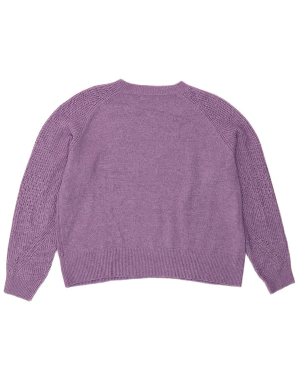 Marks & Spencer - Jersey de cuello redondo para mujer, talla 40, color morado