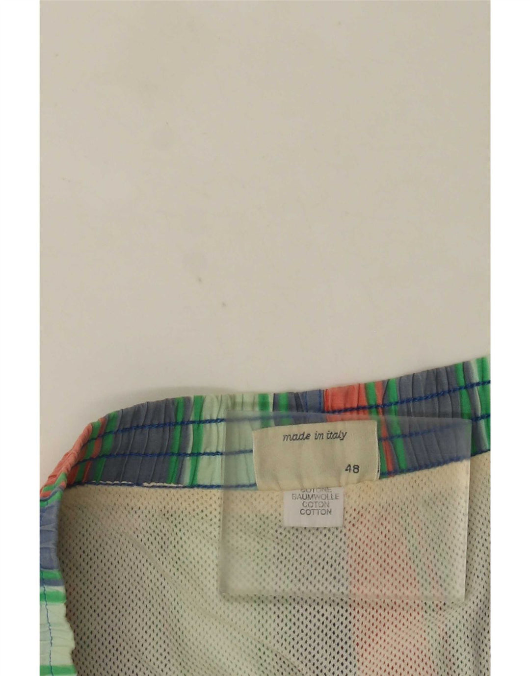 Bañador Hombre Trussardi IT 48 Medium Algodón A Rayas Multicolor