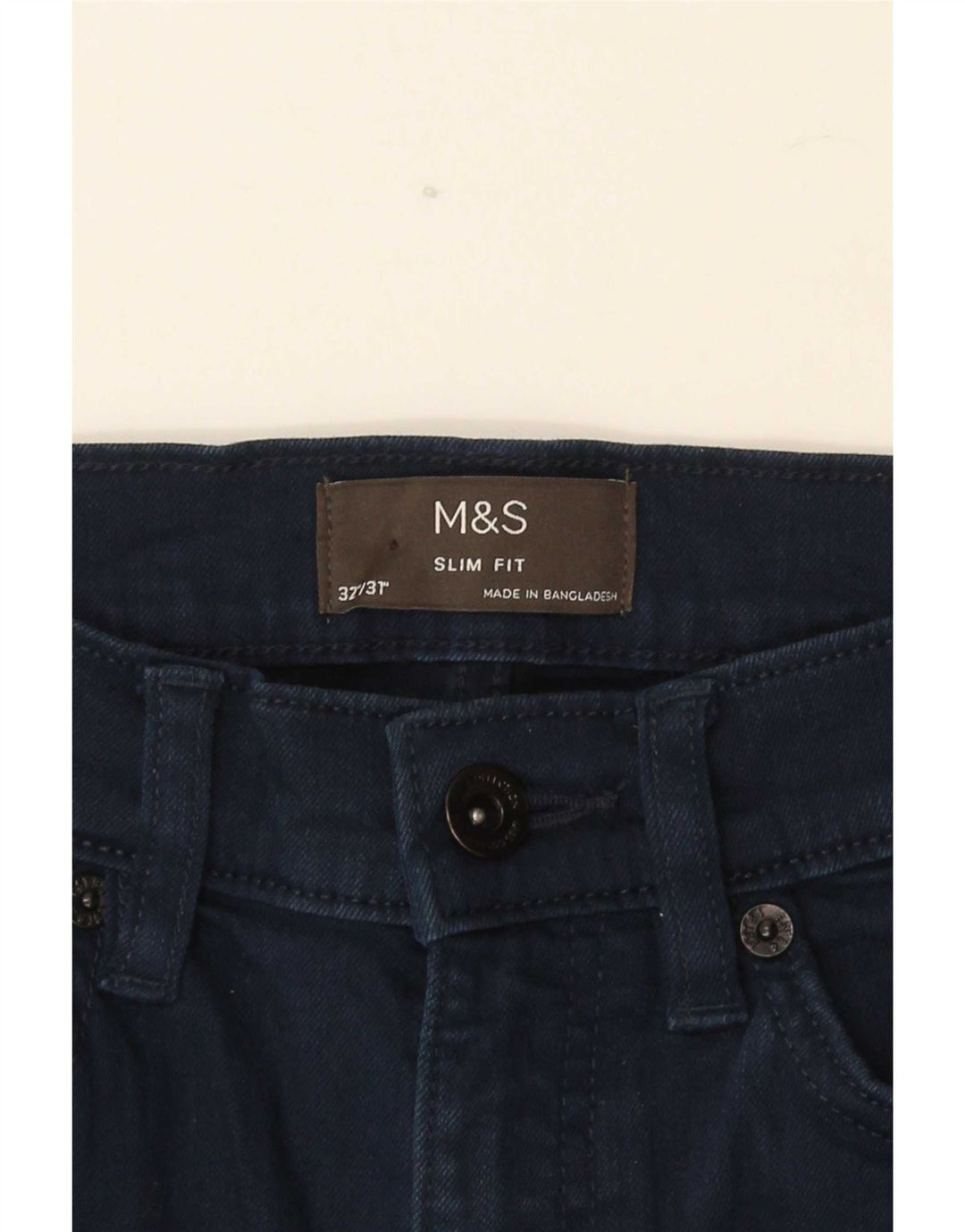 Marks & Spencer Vaqueros ajustados para hombre W32 L31 Algodón azul