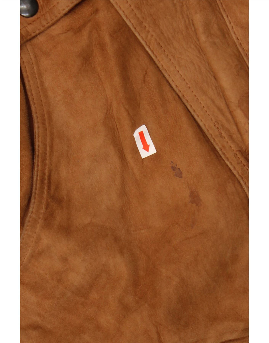 ESSEBI Chaqueta de cuero para hombre EU 48 Cuero beige medio