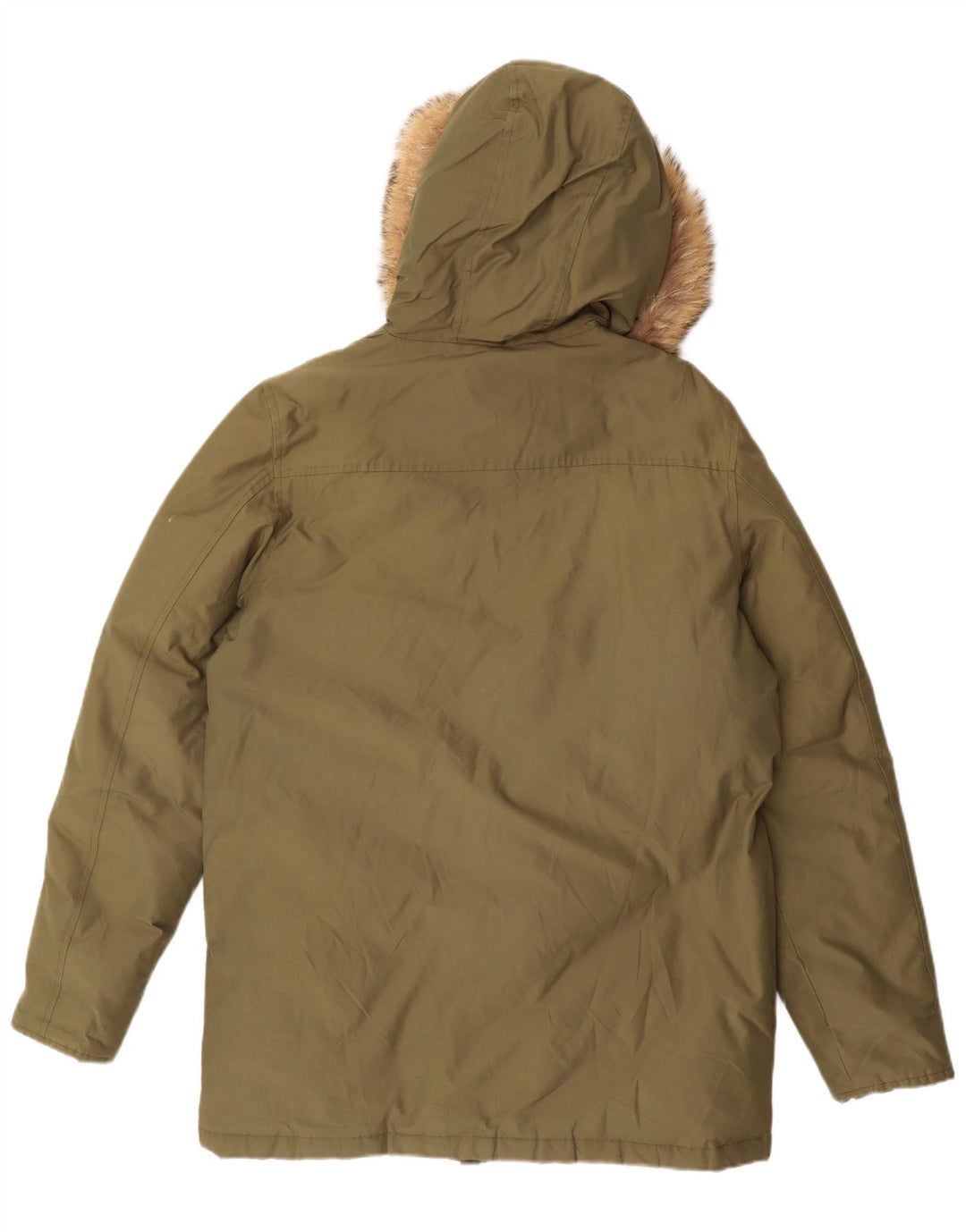 Woolrich Chaqueta acolchada con capucha para niño 15-16 años Verde Algodón