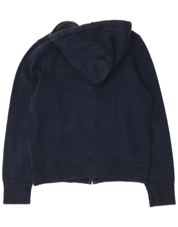 Abercrombie & Fitch Suéter con capucha y cremallera muscular para mujer UK 40 XL Azul marino