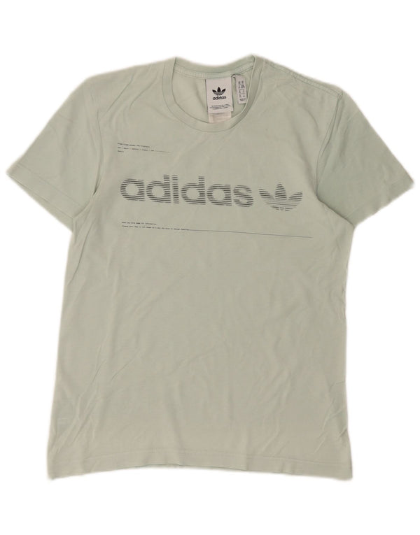 Adidas Hombre Camiseta Gráfica Top XS Algodón Verde