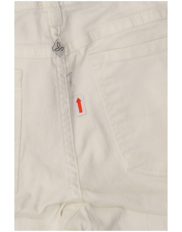 PRANA Jeans ajustados para mujer US 4 Small W27 L31 Algodón blanco