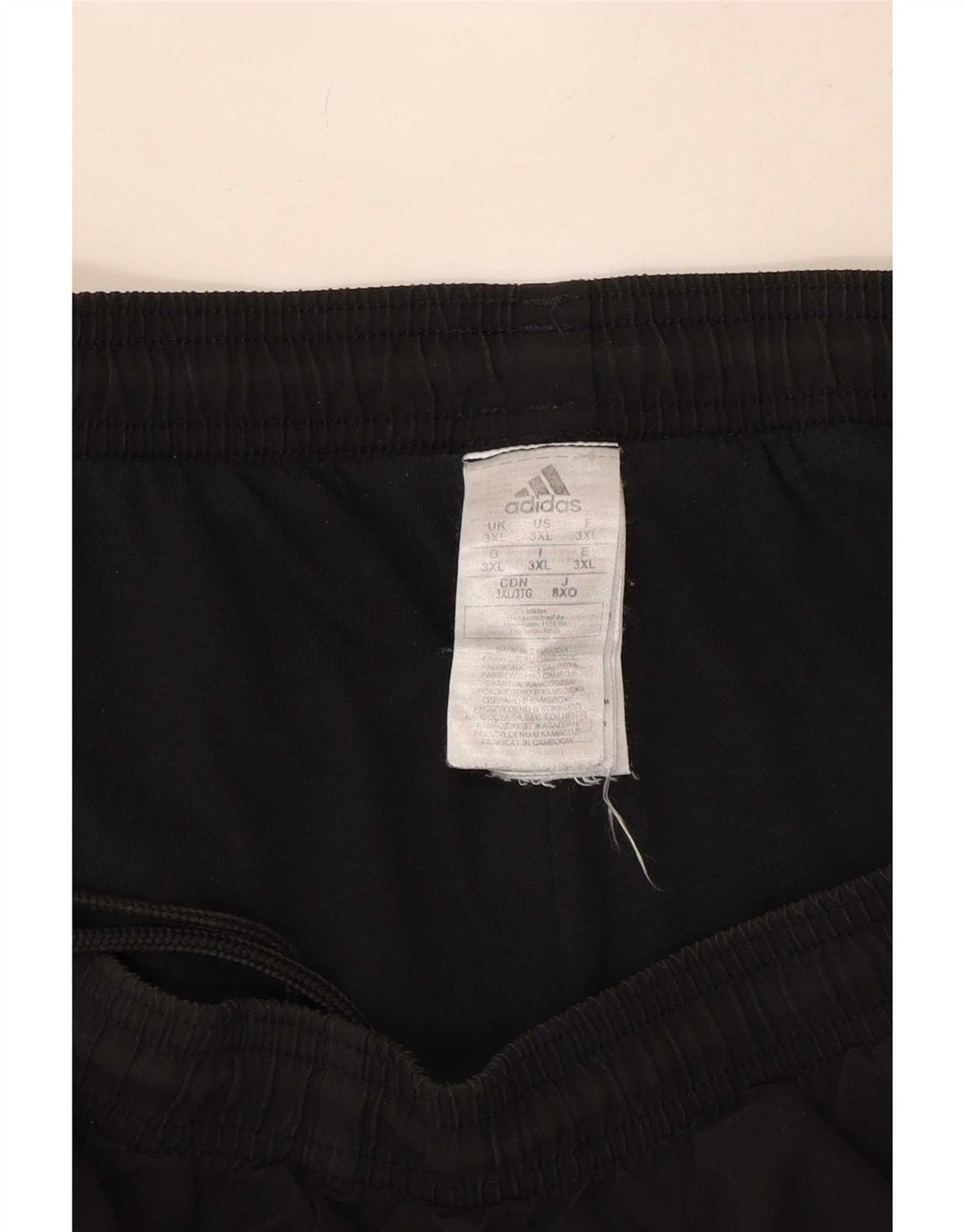 Adidas Pantalones de chándal para hombre Joggers 3XL Negro Poliéster