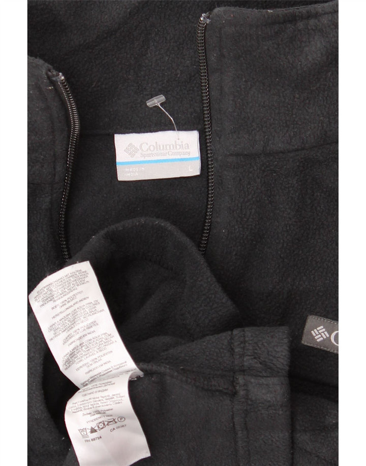 Columbia Chaleco polar para mujer UK 46 Grande Poliéster negro