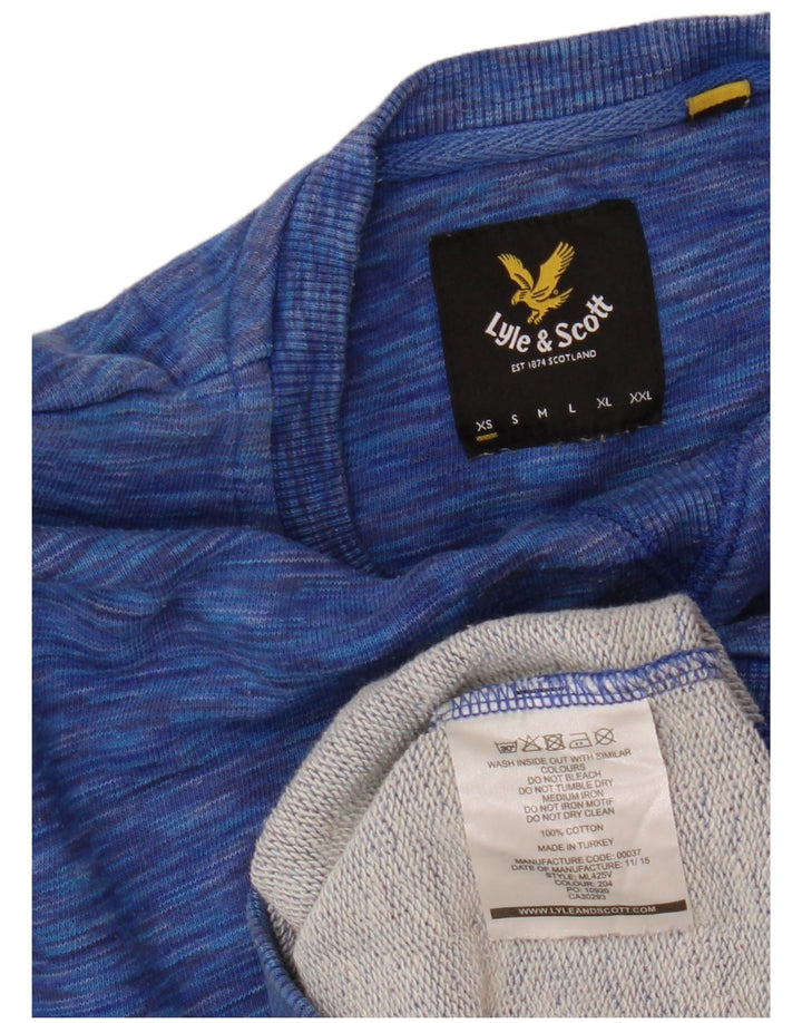LYLE & SCOTT Sudadera extragrande para mujer UK 6 XS Azul moteado