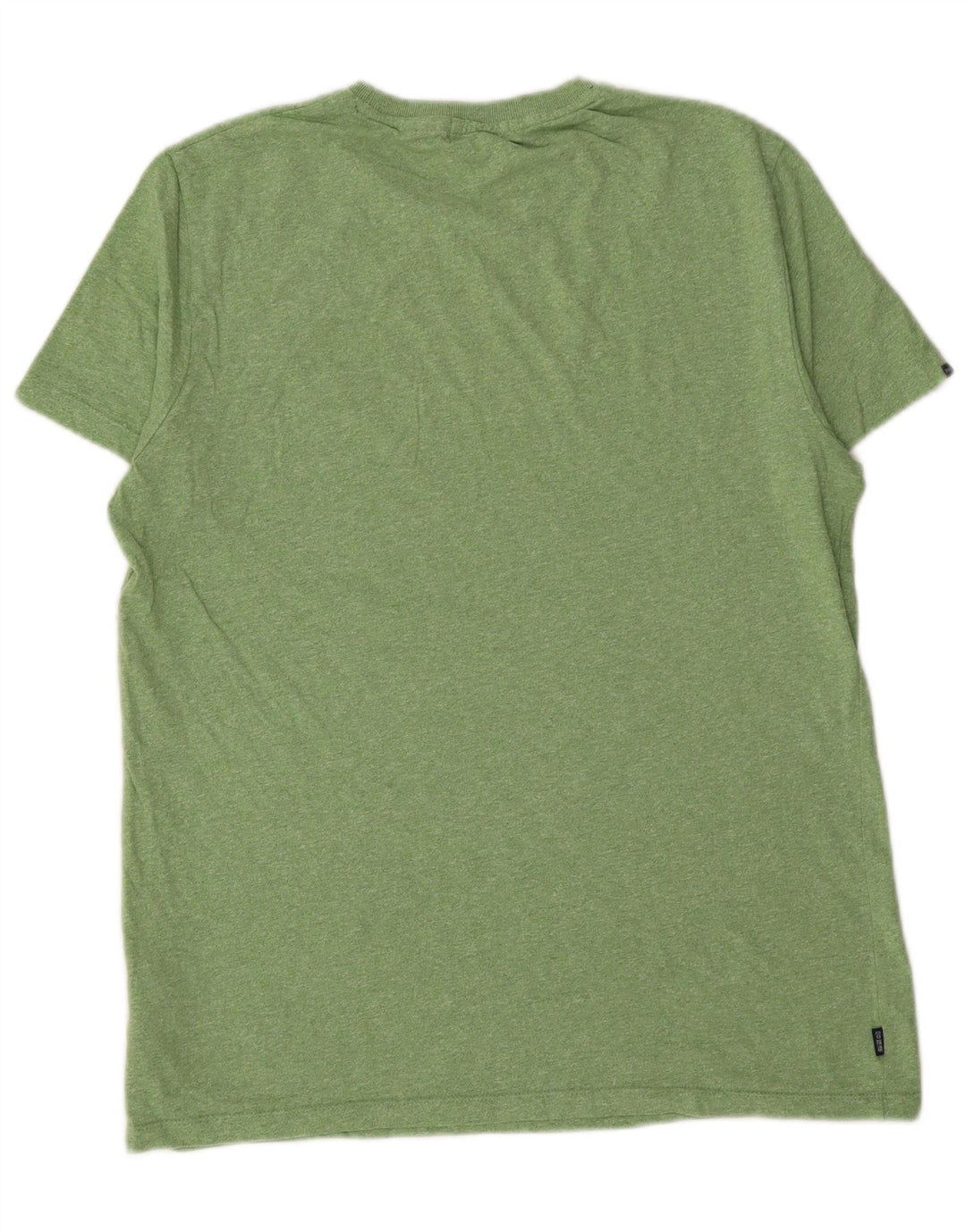 SUPERDRY Hombre Camiseta Top Grande Algodón Verde
