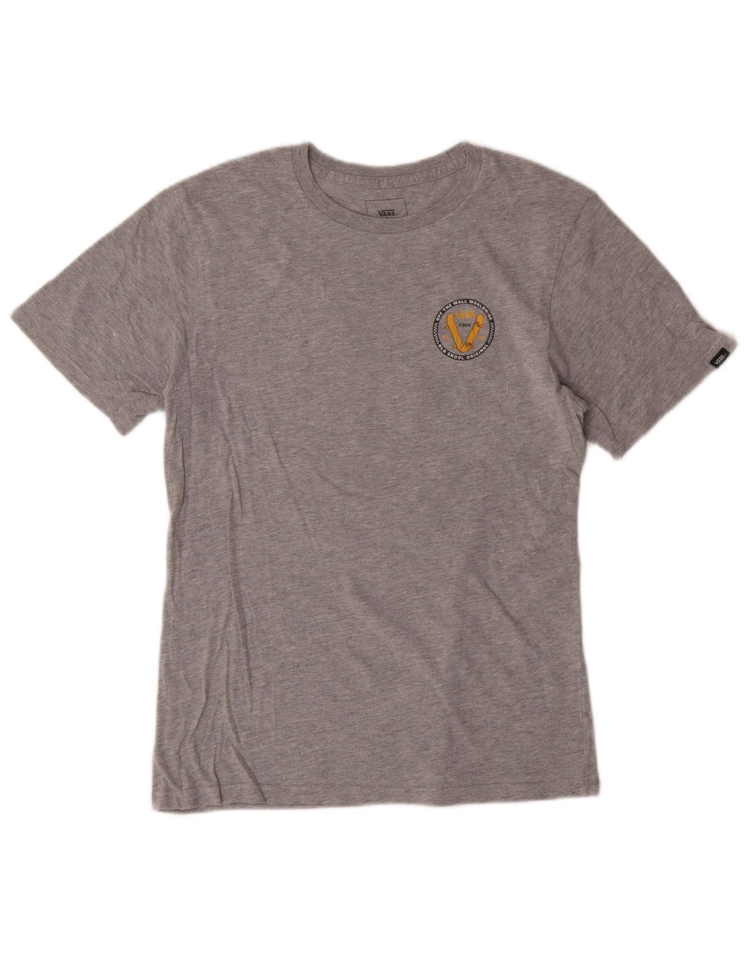 Vans Camiseta gráfica de ajuste clásico para niños 12-13 años Grande Gris Algodón