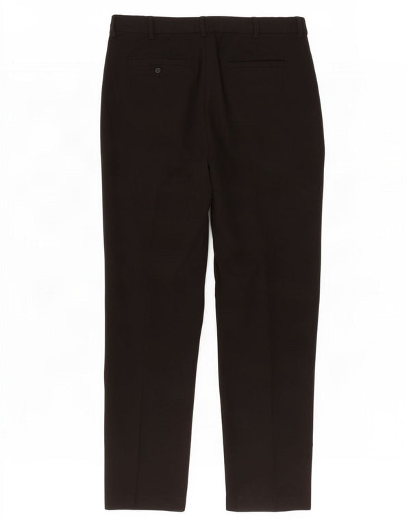 Marks & Spencer Pantalones de traje rectos para mujer UK 46 Large W33 L30 Negro