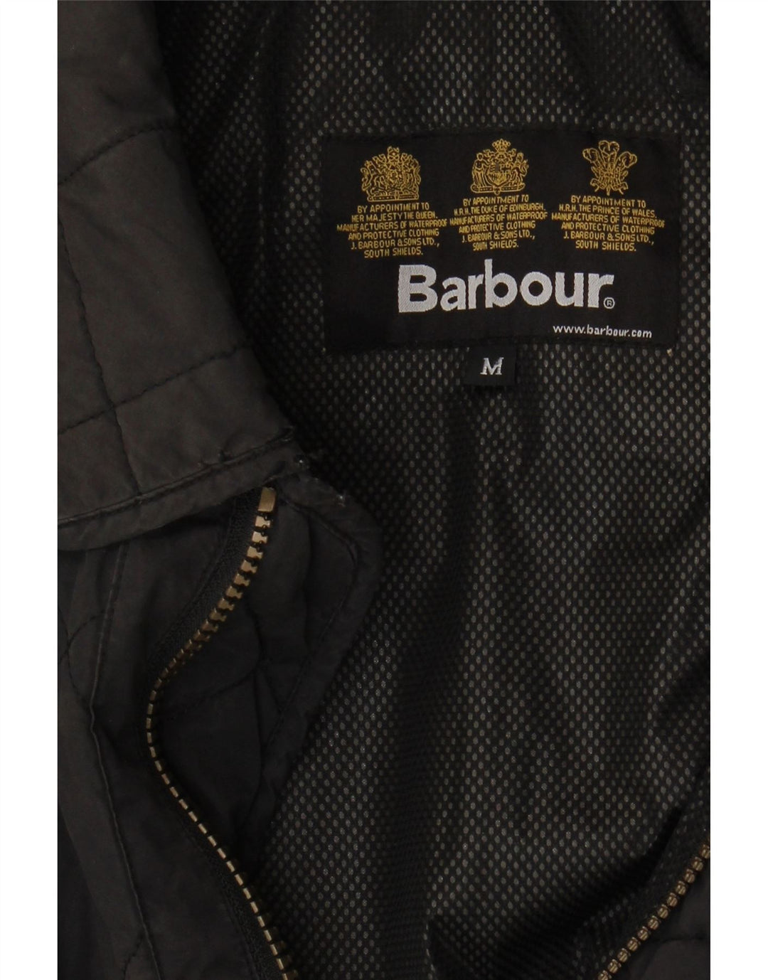 Barbour Chaqueta acolchada para hombre Reino Unido 38 Mediano Negro