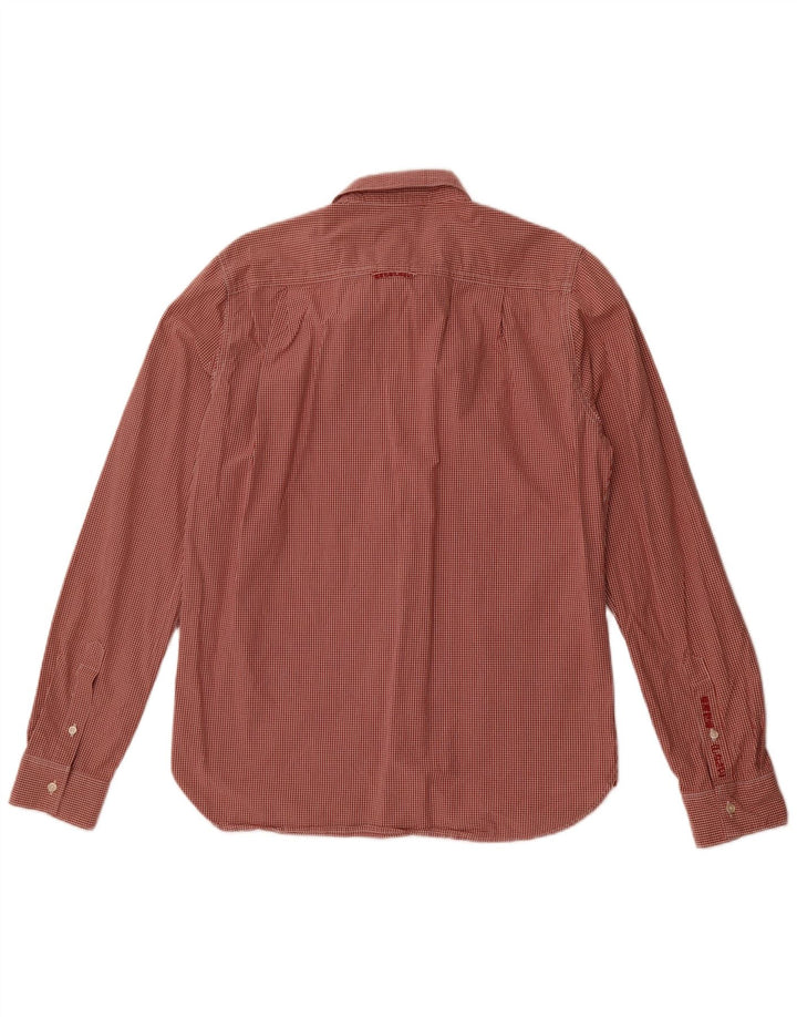 Superdry Camisa Grande De Algodón A Cuadros Rojo Para Hombre