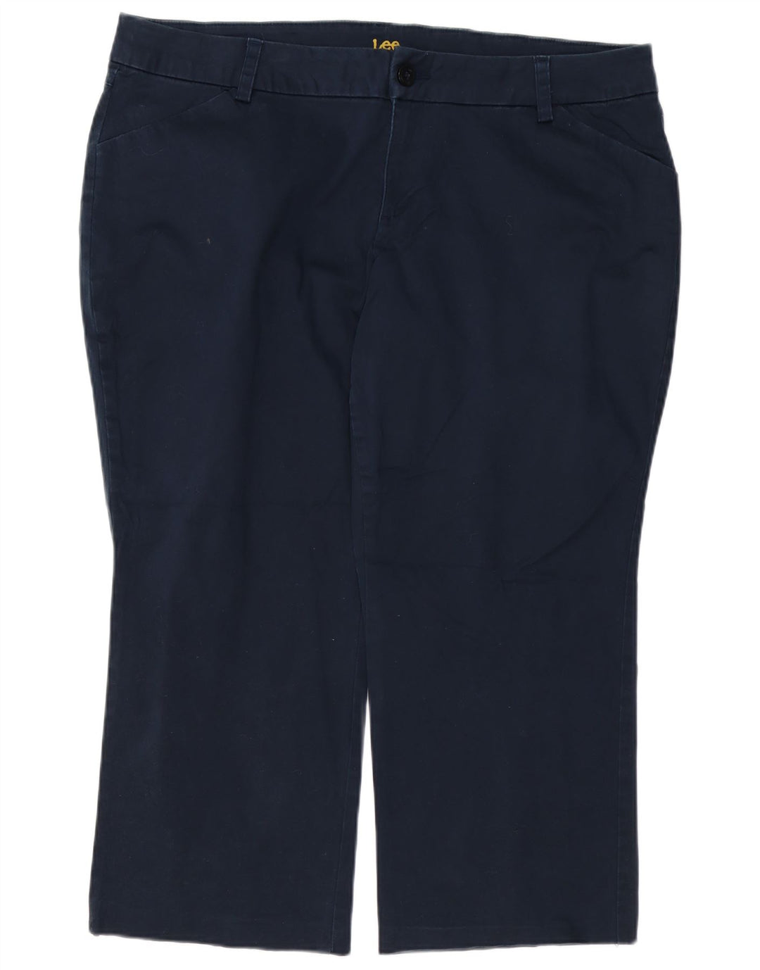 LEE Pantalones casuales rectos pequeños para mujer US 20 3XL W40 L27 Azul marino