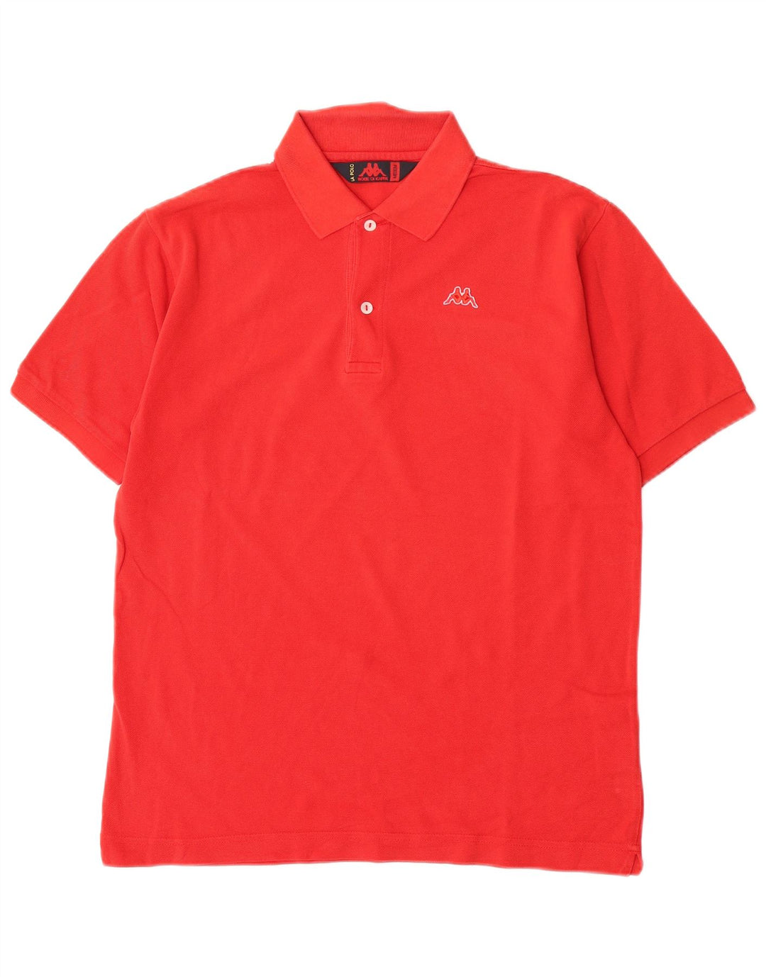 Polo Kappa Hombre Algodón Rojo Medio