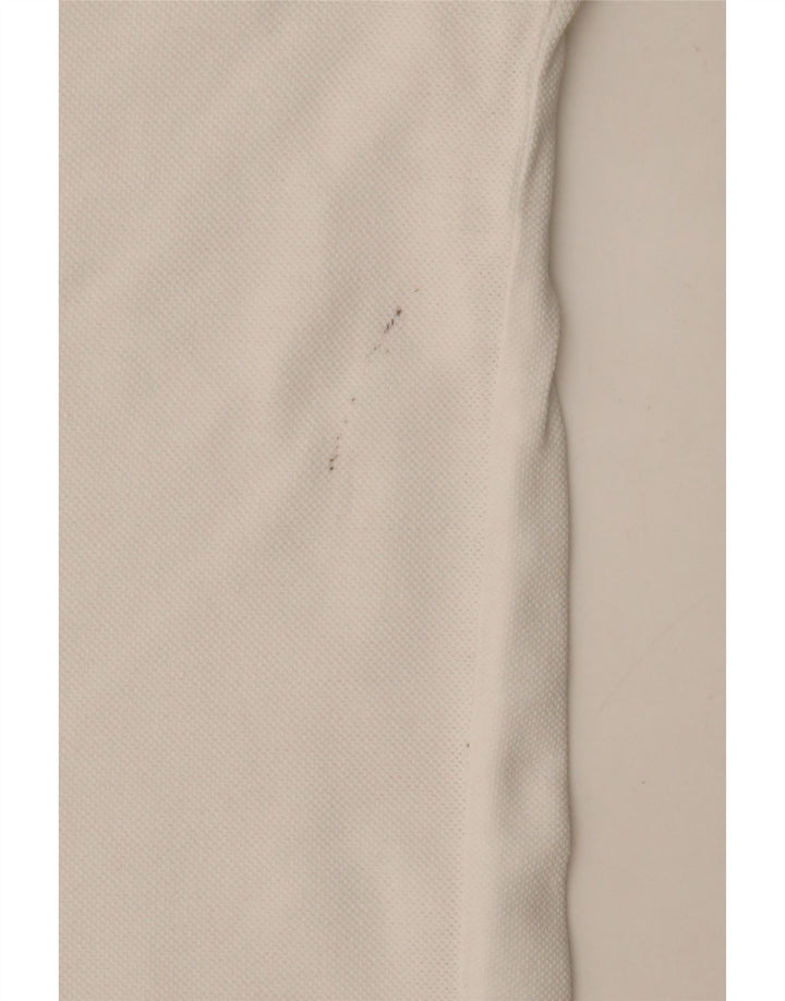 KAPPA Polo para hombre grande de algodón blanco