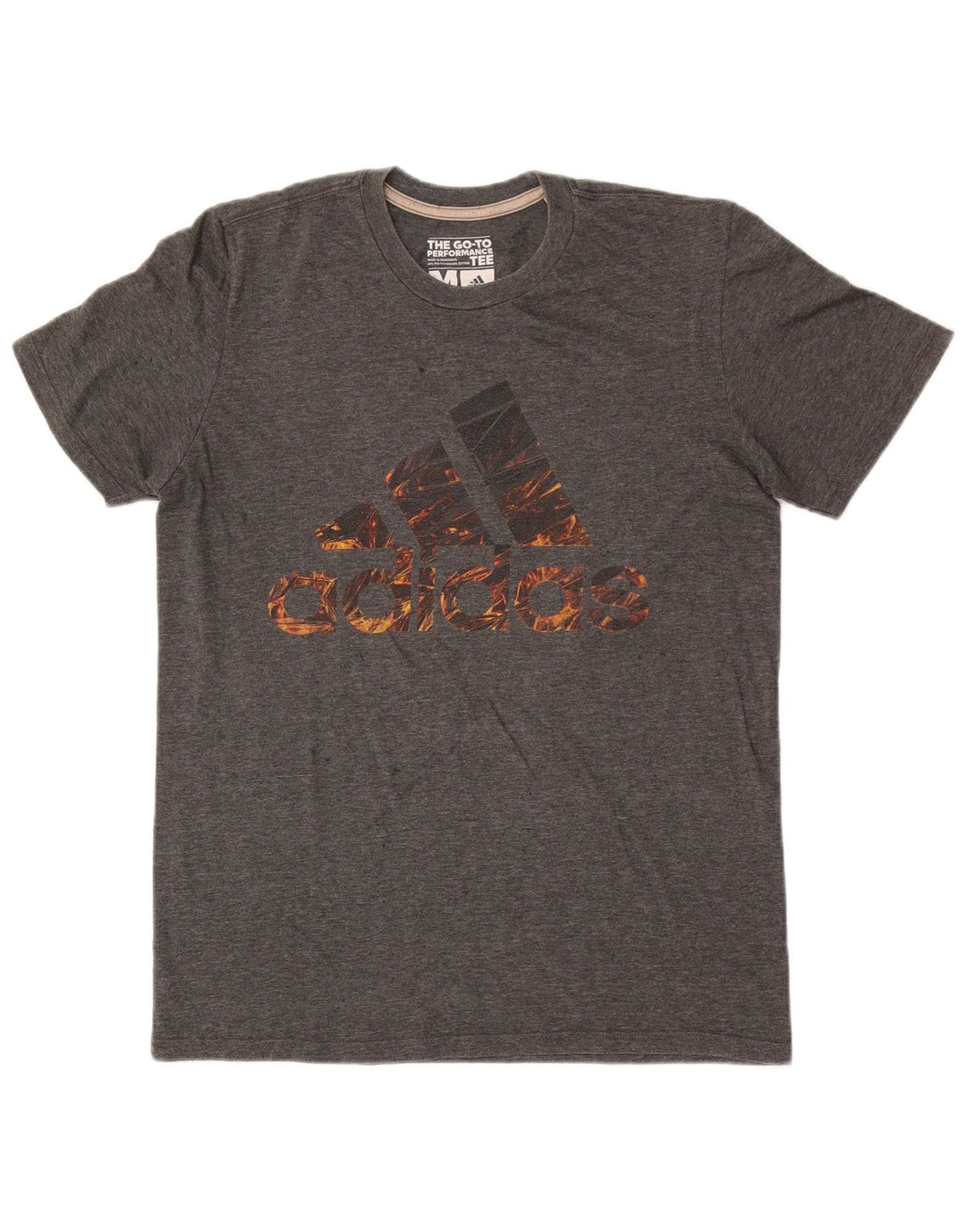 Adidas Mens Climalite Graphic Camiseta Top Poliéster moteado gris medio