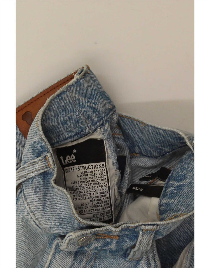 Lee Jeans rectos para mujer US 8 mediano W25 L30 algodón azul