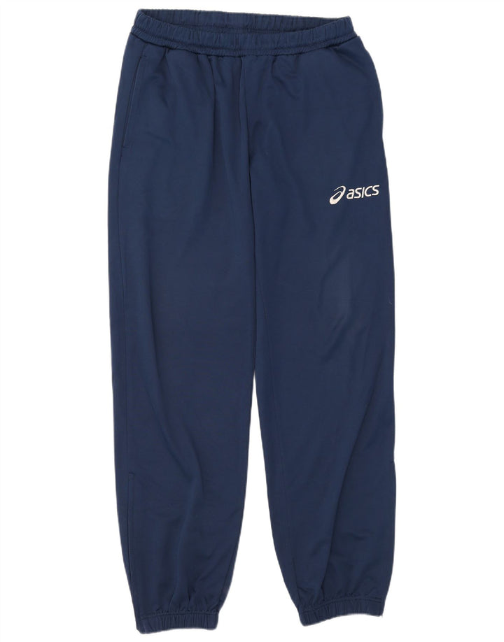 Asics Hombre Chándal Pantalones Joggers Grande Azul Marino Poliéster