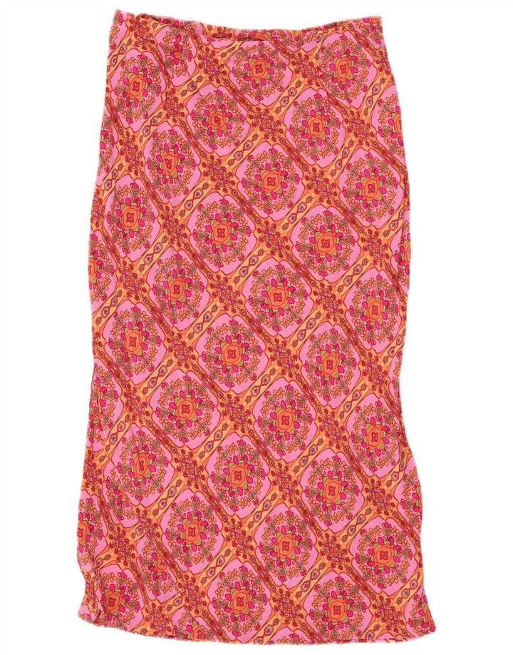 BILLABONG Falda Recta Mujer Small W27 Viscosa Floral Rosa