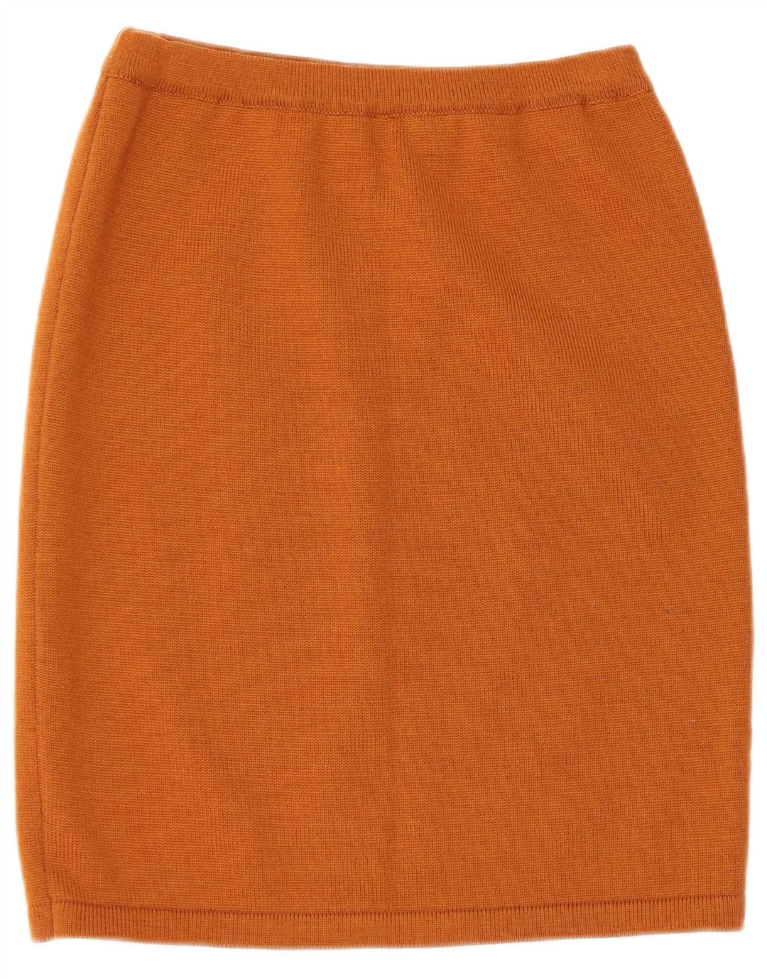 VINTAGE Mujer Punto 2 Piezas Falda Set UK 14 Medio W28 Marrón Geométrico