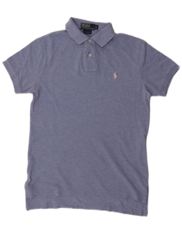 Polo Ralph Lauren - Camisa de ajuste personalizado para hombre, algodón azul pequeño