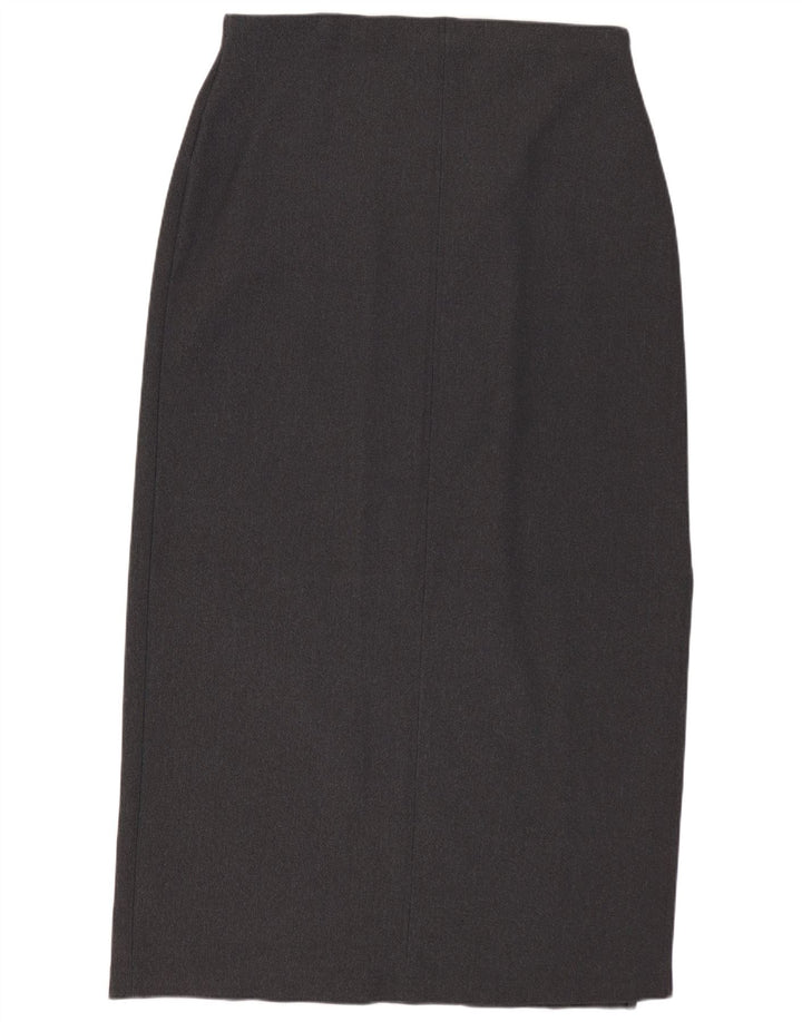 Marks & Spencer Falda midi para mujer UK 46 Large W32 Nylon gris