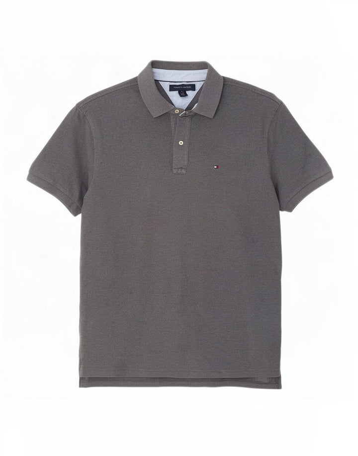 Tommy Hilfiger Polo Hombre XL Algodón Gris
