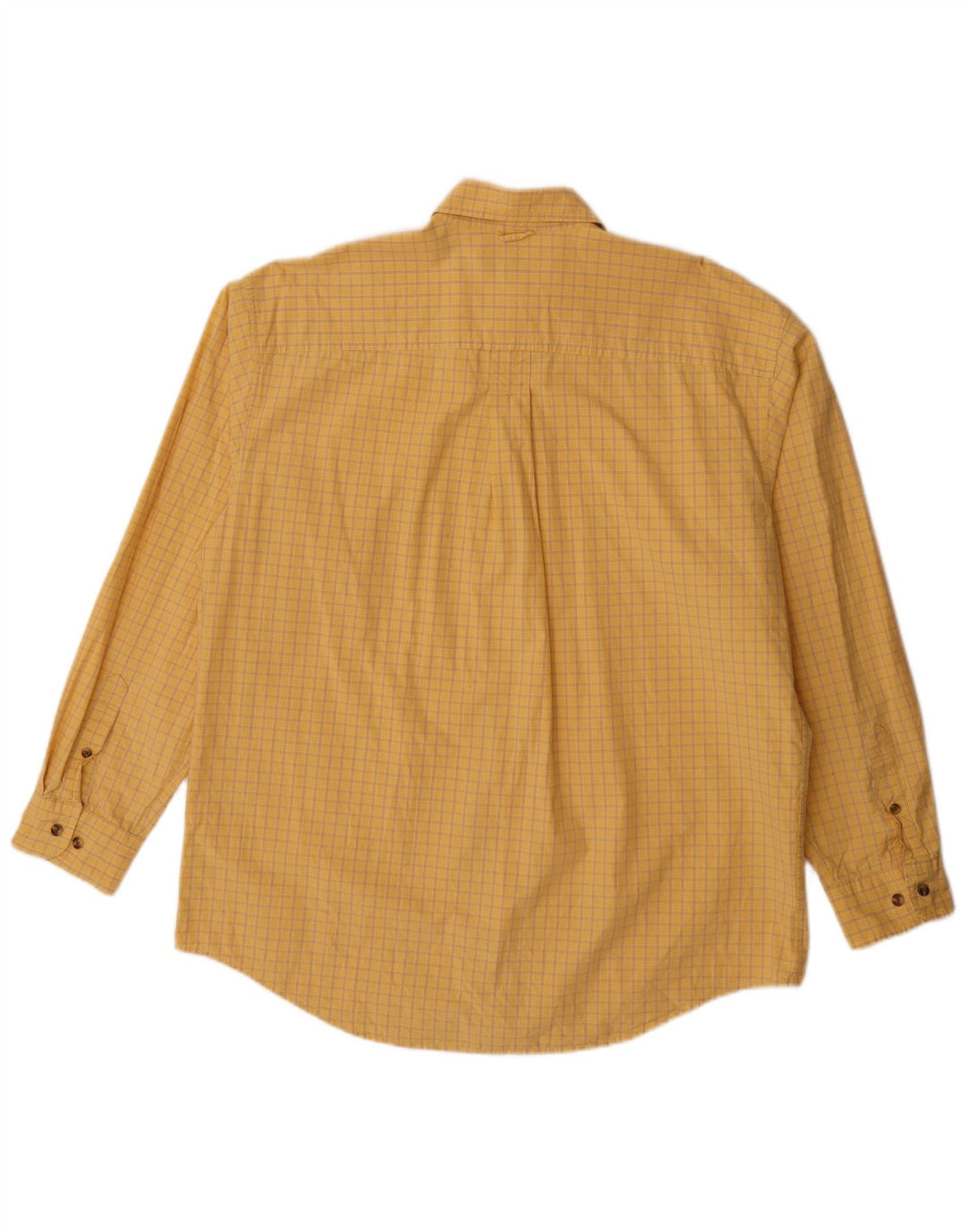 Camisa Timberland Hombre Grande A Cuadros Amarillos De Algodón