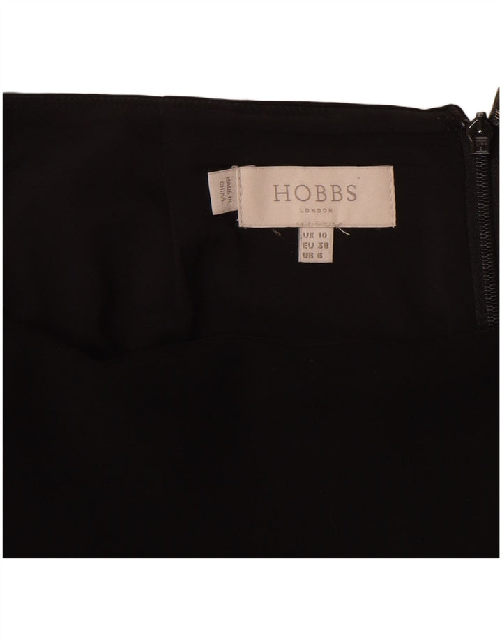 HOBBS Falda recta para mujer UK 10 Small W28 L26 Poliéster negro