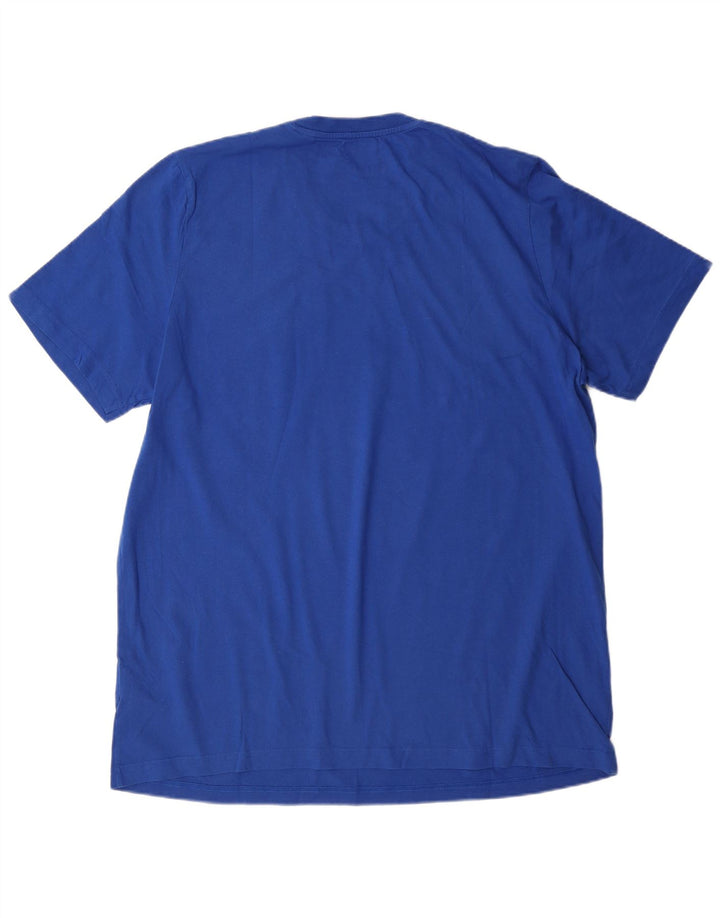 ADIDAS Camiseta gráfica para hombre Top XL Algodón azul