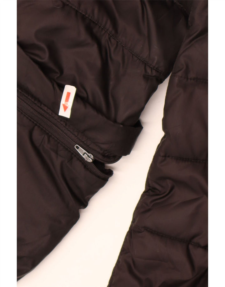 Geox Respira Chaqueta acolchada extragrande para mujer UK 10 Small Poliéster negro