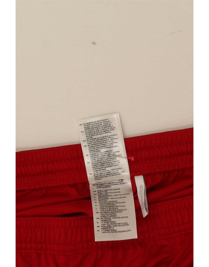 Adidas Mens Climalite Sport Shorts Grande Rojo Colorblock Poliéster