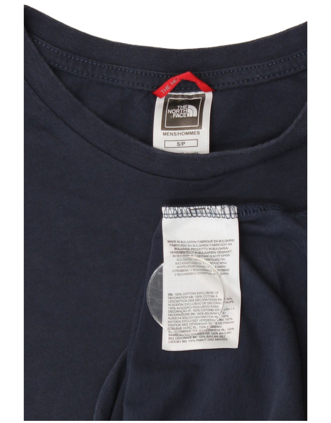 Camiseta The North Face Hombre Top Small Azul Marino Algodón