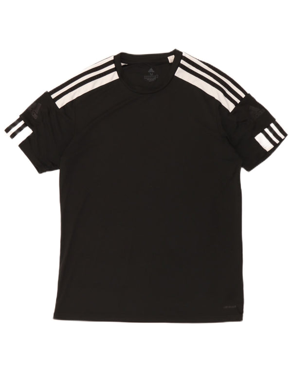 Adidas Hombre Aeroready Camiseta Top Medio Negro Colorblock Poliéster