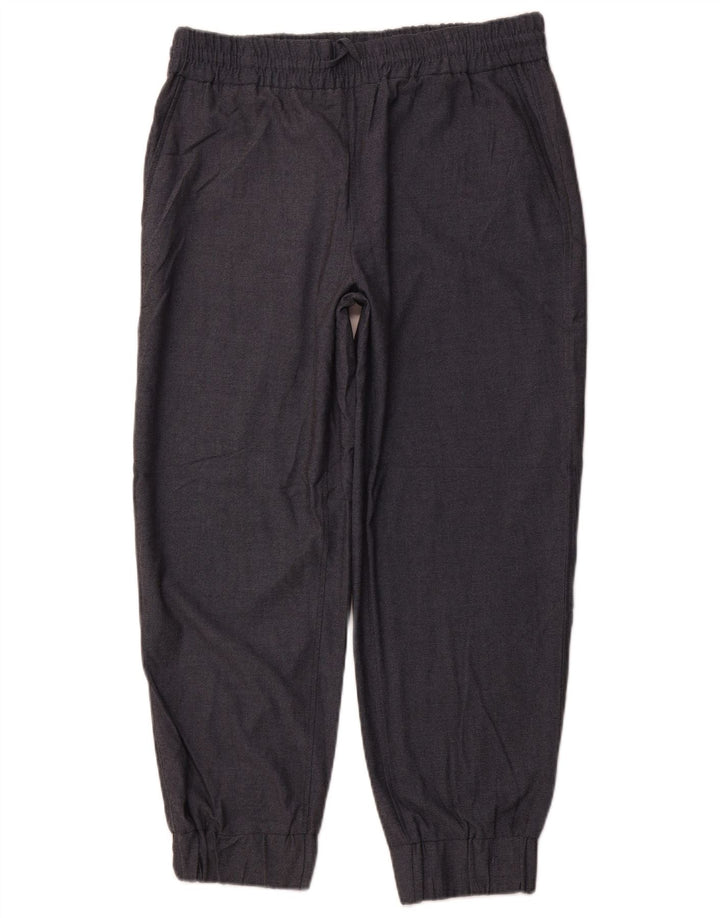 ZARA Mujer Joggers Chino Pantalón XL W32 L27 Gris Poliéster