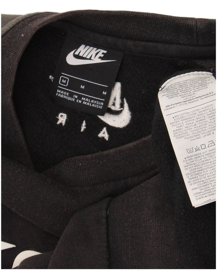 Nike Sudadera con gráfico gráfico tipo jersey de algodón negro mediano para hombre