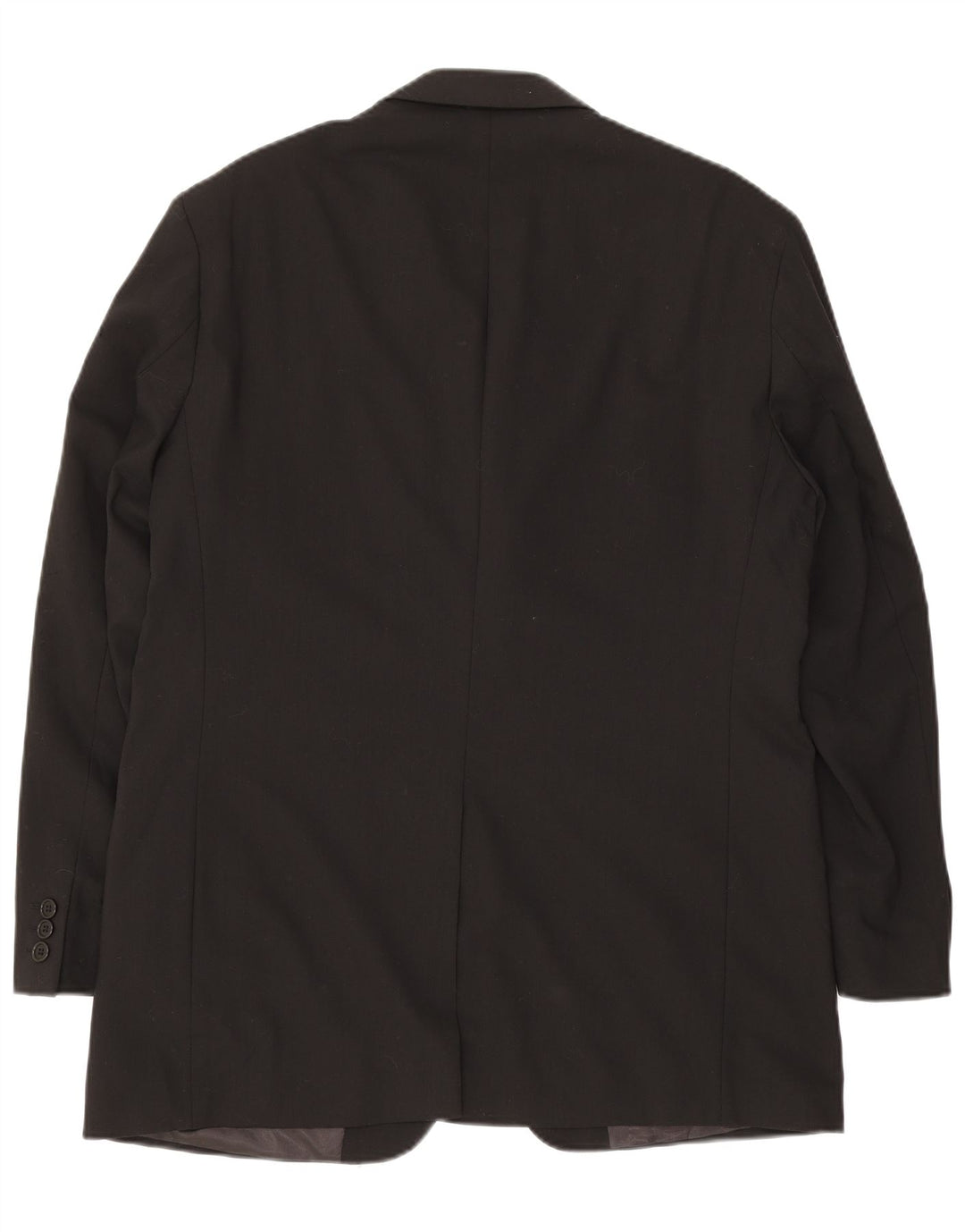 Marks & Spencer Chaqueta tipo blazer de 3 botones para hombre UK 42 Large Black New Wool