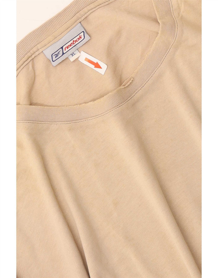 Reebok Camiseta Hombre Top XL Beige Algodón