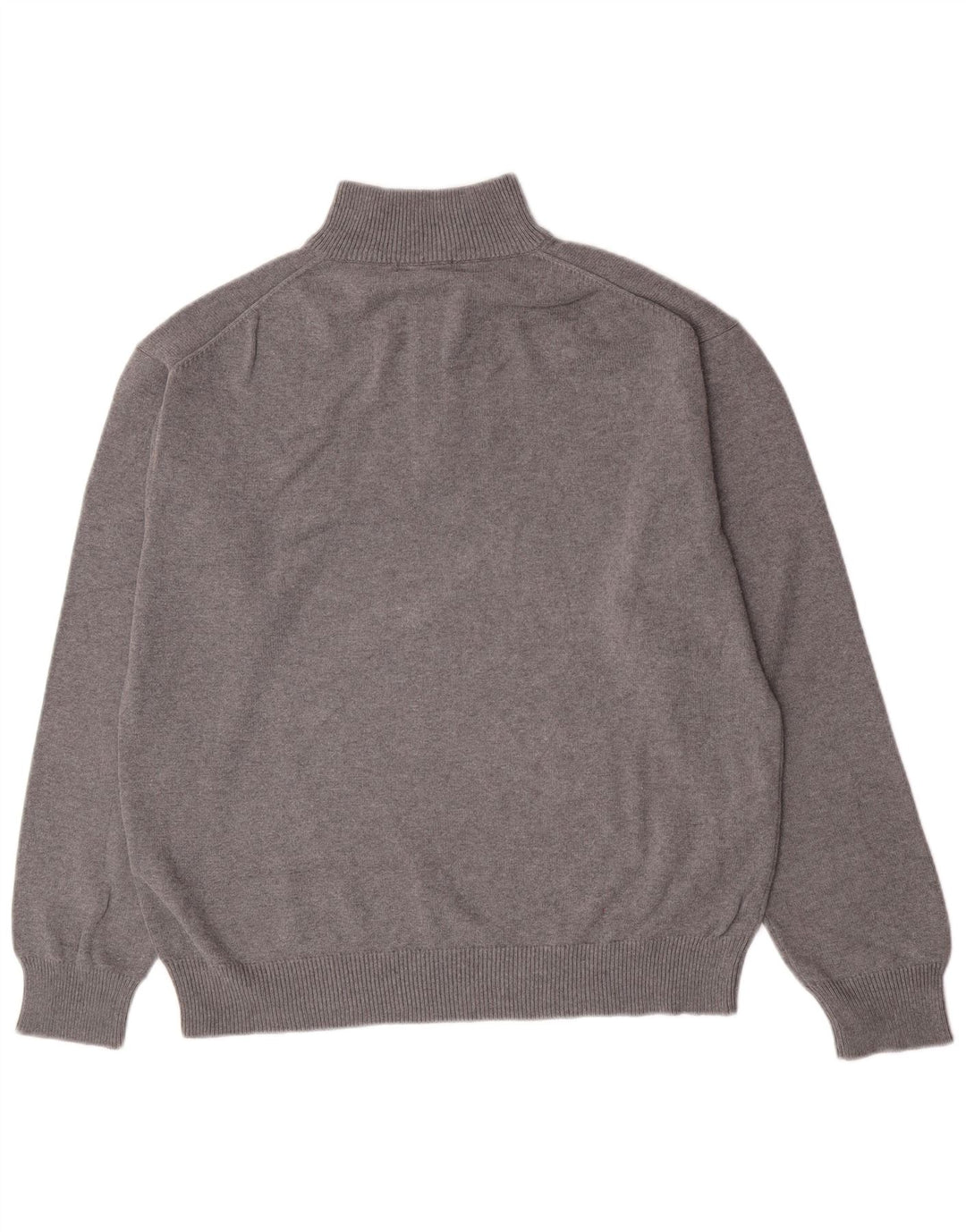 Gant Jersey con cuello y cremallera para hombre, talla 2XL, algodón gris