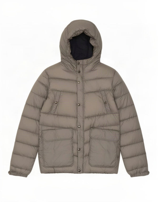 Woolrich Chaqueta acolchada con capucha para hombre UK 40 Large Grey