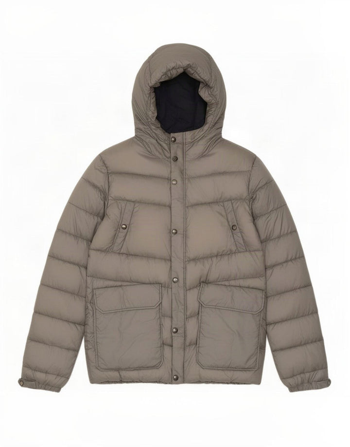 Woolrich Chaqueta acolchada con capucha para hombre UK 40 Large Grey