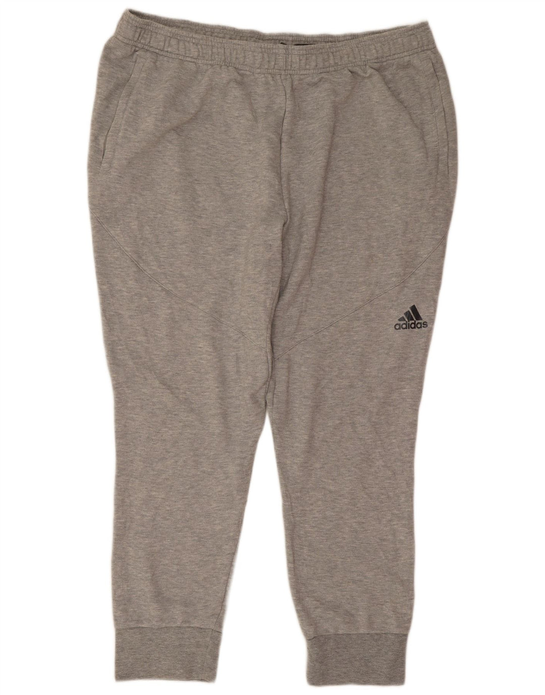 Adidas Pantalones de chándal para hombre Joggers 2XL Gris Poliéster